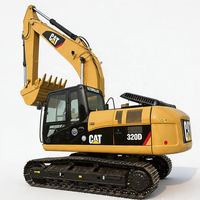 Excavatrice sur chenilles d'occasion Cat 320D, 20 tonnes, moteur C6.4 d'origine, faible nombre d'heures, pelle hydraulique, excavatrice 320D pour Caterpillar