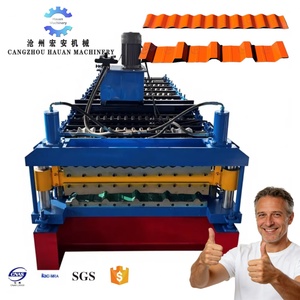 Máquina de Procesamiento de Tejas de Acero de Doble Capa para Complejos Comerciales, Máquina de Conformado de Rollos de Doble Capa Totalmente Automática - Product Image 1