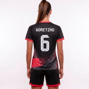 Kit Personalizzato per Squadra di <span class=keywords><strong>Calcio</strong></span> Femminile, Maglia da <span class=keywords><strong>Calcio</strong></span> Personalizzata con <span class=keywords><strong>Pantaloncini</strong></span>, Uniforme Professionale Sublimata per Allenamento Femminile - Product Image 3