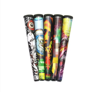 Tubo de Plástico para Almacenamiento de Conos de Cigarrillos de 115 mm, con Impresión Personalizada a Color y Sellado, para Accesorios de Fumar - Product Image 3