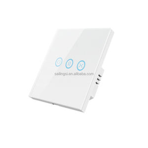 SLS 86mm WiFi sakelar tirai pintar untuk rol tirai/rana Panel sentuh kompatibel tirai Motor Alexa/aplikasi kehidupan pintar IP22 - Product Image 6