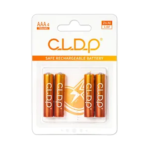 新趋势CLDP 1.6v 400毫安时锌镍充电电池4包遥控计算器