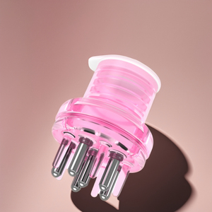 Muestra gratis manual al por mayor eléctrico <span class=keywords><strong>cuero</strong></span> <span class=keywords><strong>cabelludo</strong></span> escala masajeador champú cepillo con aceite - Product Image 3