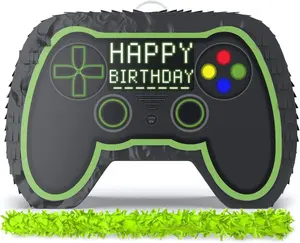 Paquete <span class=keywords><strong>de</strong></span> Piñatas <span class=keywords><strong>de</strong></span> controlador <span class=keywords><strong>de</strong></span> videojuegos personalizado con los ojos vendados y murciélago para niños, conjunto <span class=keywords><strong>de</strong></span> decoración <span class=keywords><strong>de</strong></span> fiesta <span class=keywords><strong>de</strong></span> <span class=keywords><strong>cumpleaños</strong></span> para niños - Product Image 2
