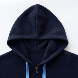 <span class=keywords><strong>Cardigan</strong></span> <span class=keywords><strong>con</strong></span> Cappuccio Sfumato 100% Cashmere <span class=keywords><strong>con</strong></span> Zip, Giacca Lavorata a Maglia Ombré da <span class=keywords><strong>Donna</strong></span>, Stile Athflow OEM ODM - Product Image 3