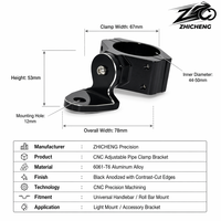Support de fixation pivotant en aluminium anodisé CNC haute précision pour barre anti-roulis de moto Zhicheng ZC-HR-005