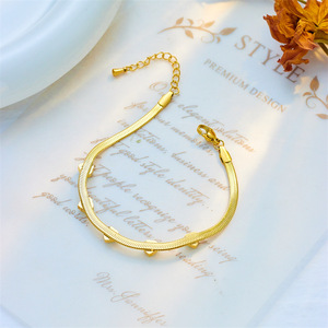 Conjunto de pulsera de collar de hueso de serpiente transparente de alta calidad a la moda, acero de titanio de circón de amor de lujo para ocasiones de regalo - Product Image 5