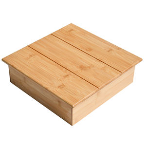 Colección de soportes de pastel de bambú natural tallado a mano adecuado para Mini soporte de postre de caramelo y exhibición de cupcakes - Product Image 6