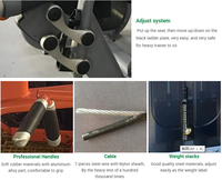 Appareil de musculation professionnel réglable pour extensions dorsales et entraînement des jambes, à charge par broches, grande capacité de charge, en acier, double fonction pour musculation