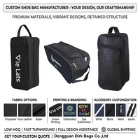 Tas Pembawa Sepatu Atletik dengan Resleting dan Kompartemen, Logo Kustom, Bahan Poliester 600d Heavy Duty, untuk Sepak Bola, Lari, dan Latihan