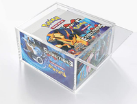 Boîte en acrylique transparente pour cartes Pokémon Booster Pack ETB Collection Box Acrylic
