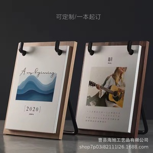 Soporte para Calendario de Madera Maciza, Estilo Nórdico, Diseño Minimalista, 2025, Organizador de Papelería - Product Image 2