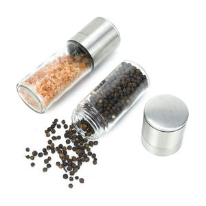 <span class=keywords><strong>Moulin</strong></span> à sel et à <span class=keywords><strong>poivre</strong></span> en verre écologique avec surface en céramique lisse, broyeur en acier inoxydable de qualité supérieure - Product Image 6