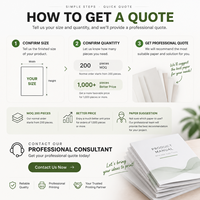 Brochure personnalisée pliée pour produits chimiques quotidiens avec votre propre marque