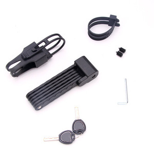 Yueli Folding Bicycle Lock Red Blue Black Plastic Anti Theft Bike <b>Security</b> <b>Equipment</b> For Mountain Electric Bikes - Product Image 5