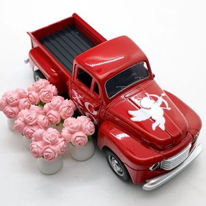 Auto <span class=keywords><strong>d</strong></span>'<span class=keywords><strong>Epoca</strong></span> Classica, <span class=keywords><strong>Camion</strong></span> per San Valentino, Pickup Vintage in Lega da 13cm - Product Image 6