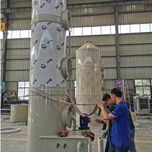 Máquina de fabricación de fertilizantes de gas HCl humo SS304 torre de pulverización de cama de embalaje minimizar el mantenimiento depurador húmedo de acero inoxidable - Product Image 5