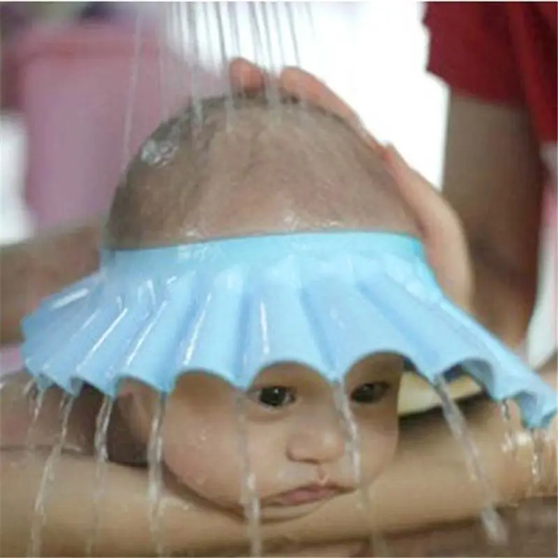 آمنة شامبو استحمام الاستحمام حمام حماية لينة قبعة للطفل غسل الشعر درع الطفل الأطفال الاستحمام دش قبعة الاطفال