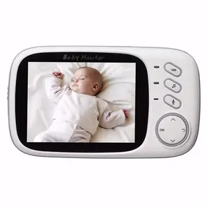 شاشة مراقبة محمولة مخصصة عالية التباين 3.2 بوصة ملونة إل سي دي أغاني تهنئة مدمجة اتجاهان (رد فعل) صوت مراقبة الطفل