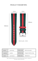 Bracelets de montre en cuir véritable de fournisseur chinois, 18, 20, 22 mm, pour montres Rolex, Omega, Patek Philippe, bracelet en cuir Cartier Santos