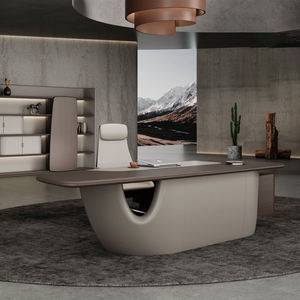 บอสหรูหราระดับไฮเอนด์สไตล์อิตาลีทันสมัยเฟอร์นิเจอร์สำนักงานสร้างสรรค์ใช้งานได้น้ำหนักเบาแผงไม้สไตล์อิตาลี - Product Image 2