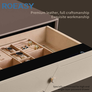 Roeasy thông minh ngăn kéo vân tay mật khẩu chìa khóa 3 cách để mở sang trọng thiết kế nhà ẩn ngăn kéo điện tử an toàn hộp - Product Image 4