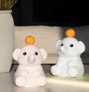 New voi cam voi phòng ngủ đầu giường đồng hành ngủ Pat ánh sáng hẹn giờ đèn bàn bầu không khí Silicone ánh sáng ban đêm - Product Image 5