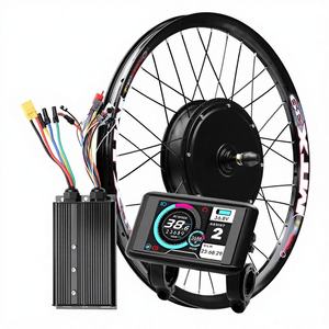 Kit Konversi Sepeda Listrik Motor Hub Brushless 72V 3000W dengan <span class=keywords><strong>Throttle</strong></span> Jempol, Roda Belakang, Layar LCD, Tuas Rem - Product Image 1