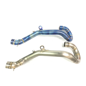 Tube d'échappement bleu en alliage de titane pour moto <span class=keywords><strong>KTM</strong></span> <span class=keywords><strong>350</strong></span> EXC-F <span class=keywords><strong>KTM</strong></span> <span class=keywords><strong>350</strong></span> XCF-W collecteur d'échappement avant <span class=keywords><strong>2017</strong></span> ~ 2019 - Product Image 1