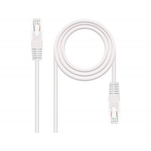 Cable de red Cat.6 UTP AWG24, 2.0 m, color blanco, ideal para conexiones de internet de alta velocidad y transmisión de datos. - Product Image 1