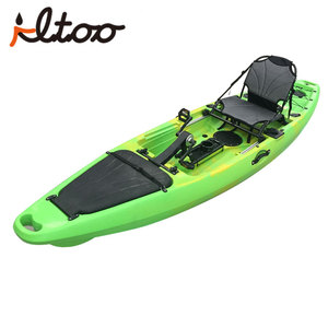 Kayak de pêche <span class=keywords><strong>à</strong></span> pédales de 10 pieds, bateau <span class=keywords><strong>à</strong></span> rames, canne de pêche en plastique - Product Image 2