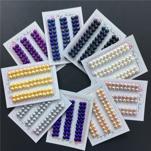 Wholesale MultiColor 3A+ Loose <strong>Pearls</strong> Button Flatback <strong>Pearl</strong> <strong>Beads</strong> Natural Freshwater Button <strong>Pearl</strong> - Product Image 4