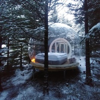 Tente gonflable transparente, dôme, tente de réception, tente de camping, dôme transparent, gazebo