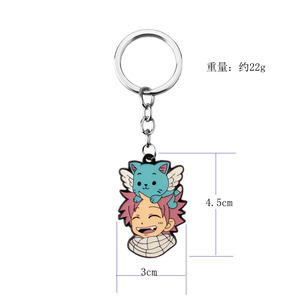 3 diseños personalizados Anime bolsa encanto accesorios Etherious Natsu Dragneel feliz llavero - Product Image 6