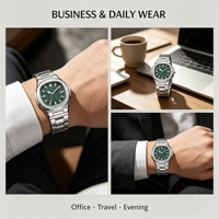Montres de luxe carrées pour hommes, montres à quartz simples avec calendrier pour hommes, Reloj Hombre
