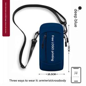 Sac de bras pour téléphone portable imperméable et tendance avec design antichoc et fermeture à glissière en nylon - Product Image 5