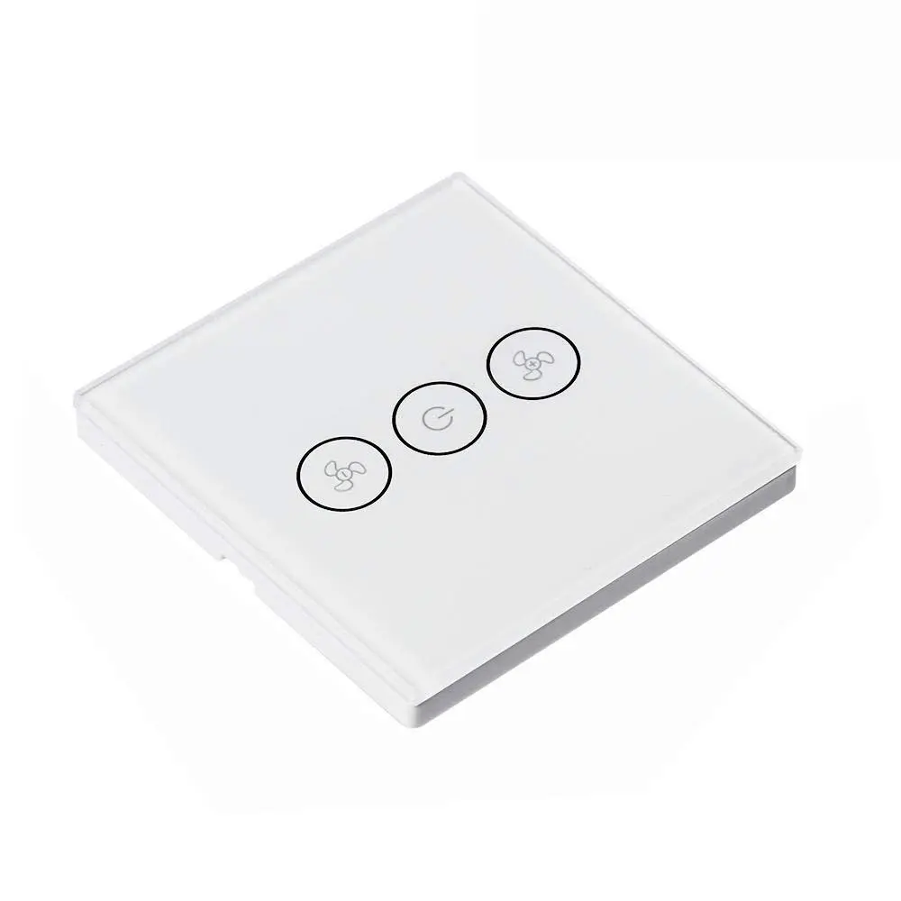 Factory direct sales Tuya Smart Ceiling Fan Switch WiFi Light Switch Touch Panel Voice Control Fan Lamp Switch