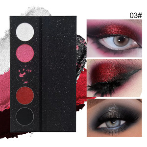Halloween Dark Eyeshadow Palette 5 Color Metallic <b>Glitter</b> Powder Eyeshadow for Gothic Makeup - Product Image 6