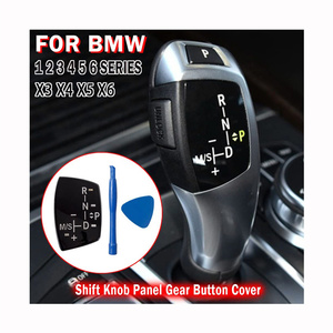 ฝาครอบปุ่มเปลี่ยนเกียร์รถยนต์ พร้อมสติกเกอร์ <span class=keywords><strong>M</strong></span> สำหรับ BMW X3 X5 X6 F01 F10 F11 F30 F35 F15 F16 F18 - Product Image 3