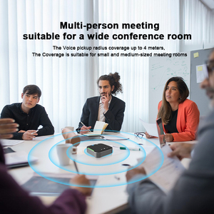 Video Conference <strong>Speaker</strong> Plug &amp; Play 360&deg; Voice Pickup Wireless &amp;Wired Connection Desktop for Meeting and Live Broadcast Mic - Product Image 5