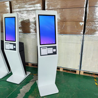 Kiosque interactif à écran tactile de 21,5 pouces, terminal de paiement Android POS avec imprimante SDK, vente en gros d'usine