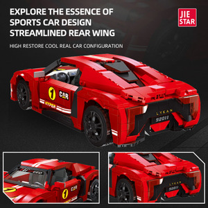 Jie Star Racing Car <b>Building</b> <b>Blocks</b> 800+ Pieces 23Cm For Kids Age 8-13 Assembly Toy <b>Set</b> - Product Image 5