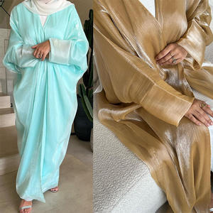 Zifeng OME moyen-orient Toga Cardigan femmes musulman brillant couleur unie transfrontalier Spot dubaï Cardigan jupe longue Abaya - Product Image 1