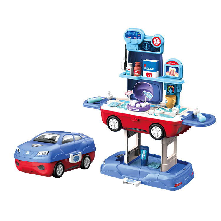 2 в 1 обучающая игрушка-робот автомобиля ролевые игры медицинские стол медицинский инструмент игрушки Детский комплект стоматологические наборы стоматолог игрушка для детей