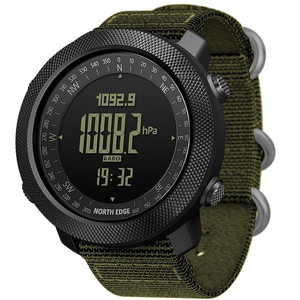 DF NORTH EDGE Apache Silicone Digital <b>Watch</b> Outdoor Sports <b>Watches</b> Swimming Altimeter Barometer <b>Compass</b> Carbon Wristwatch - Product Image 2