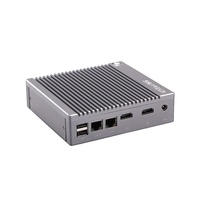 Mini PC sans ventilateur à faible consommation d'énergie Intel Celeron N2840 N2940 avec Wifi Rs232 Quad Core 2 Ethernet I5 PC industriel Win10 Mini ordinateur