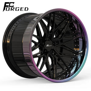 FcForged 6061-T6 Jantes en alliage d'aluminium Concave profonde 5x114.3 Jantes forgées 2 pièces pour voitures de tourisme - Product Image 1