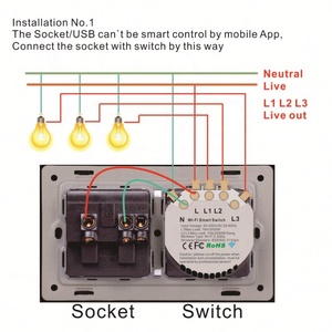 Phổ Tuya Điện Thoại App Từ Xa Cuộc Sống Thông Minh 3GANG Wifi Usb Uk/EU/US/AU Inwall Thông Minh Ổ Cắm Tường Với Chuyển Đổi USB - Product Image 4