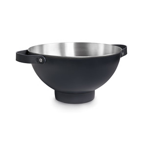 Ciotola per Mescolare Champanero Moon Black con Interno in Acciaio Inossidabile e Manici per Uso in Cucina - Product Image 1