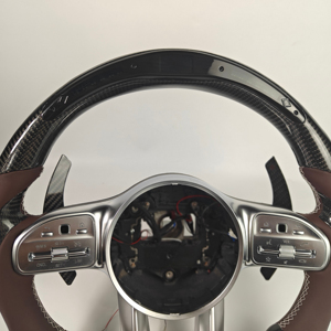 <span class=keywords><strong>Volante</strong></span> deportivo de cuero de fibra de carbono con LED para <span class=keywords><strong>Mercedes</strong></span> Benz A45 <span class=keywords><strong>AMG</strong></span> Clase G W205 C63 <span class=keywords><strong>AMG</strong></span> CLS Car - Product Image 5